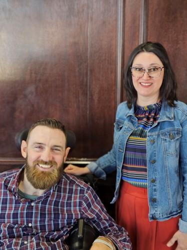 Photo of Matt and Kira.